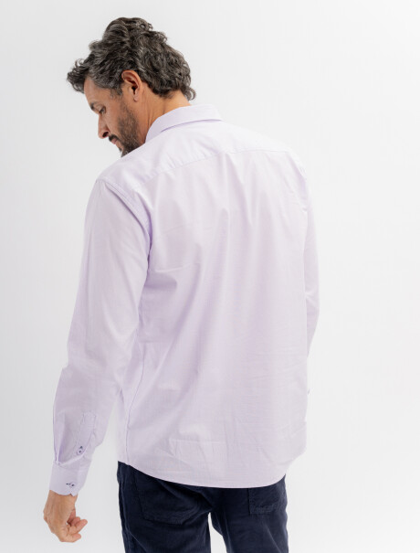 Camisa m/l micro pie de pulle violeta