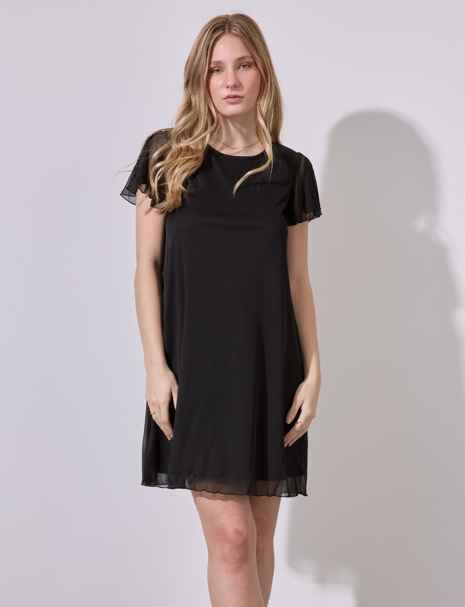 Vestido Tul - Negro 