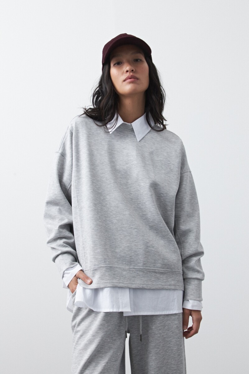 BUZO MERCADER Gris Melange