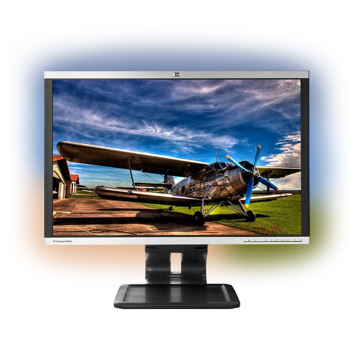 Set Monitor Hp Compaq La2405x + Cinta Tira Luces Led Rgb 2M 