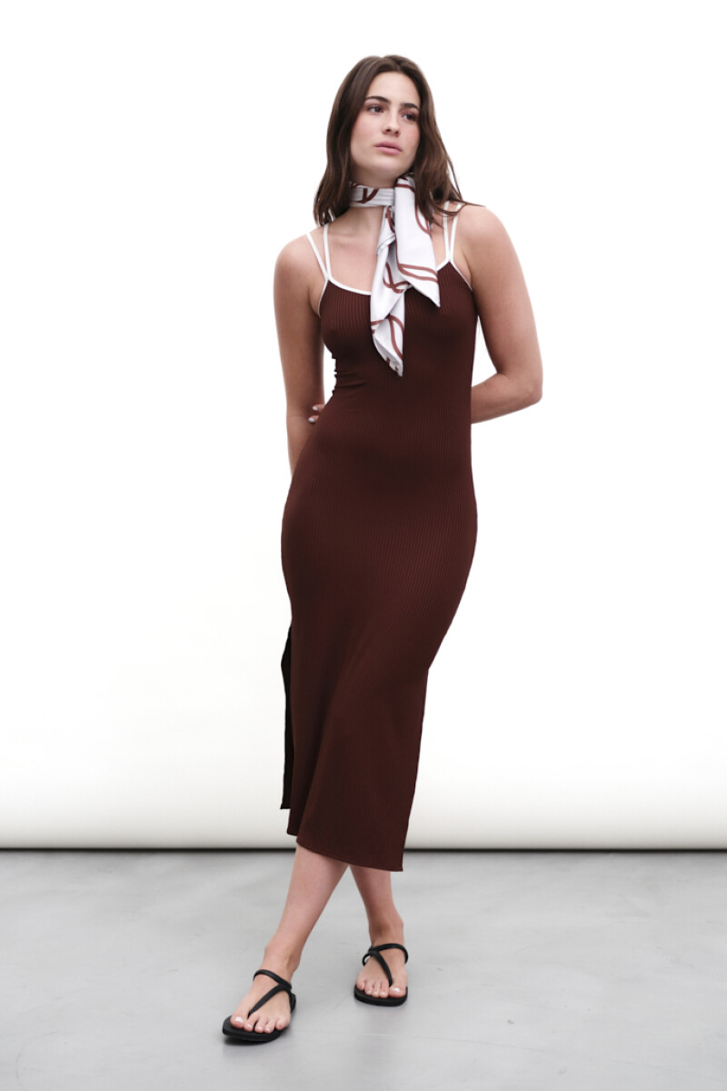 Vestido Yaya Marrón