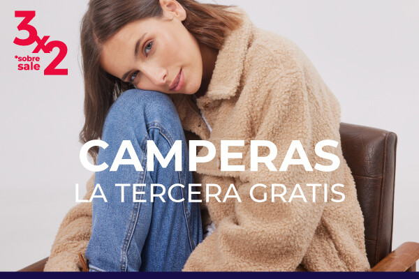 Camperas para ellas: llevá 3 pagá 2