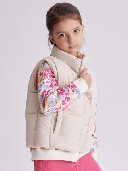 Chaleco abrigo Beige