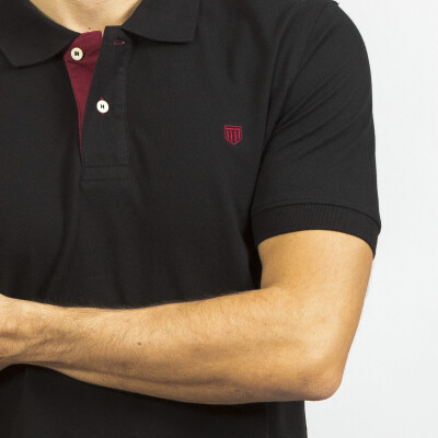 Remera Piqué Black
