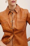 CAMISA BELLOTA CUERO Camel