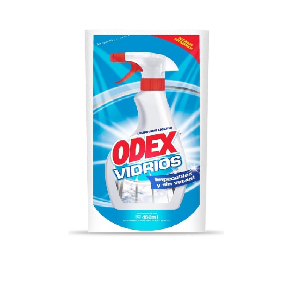 Limpiador Líquido Odex para Vidrios Doy Pack 450 Cc - 001 