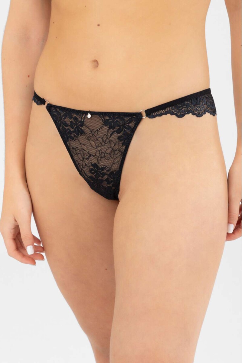 Colaless hilo orquidea - Negro 