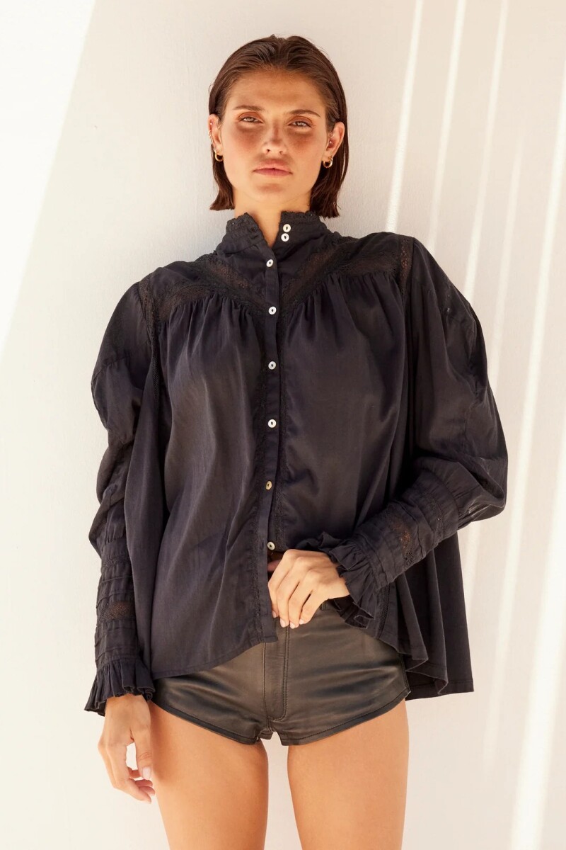 CAMISA CRUM Negro