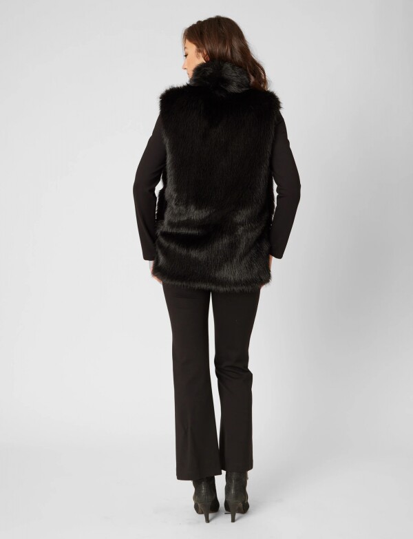 Chaleco Faux Fur NEGRO