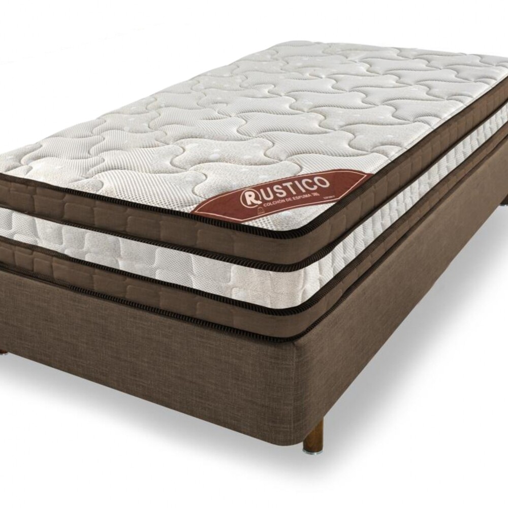 Sommier 1 Plaza - Rustico - Espuma D80 Sommier 1 Plaza - Rustico - Espuma D80