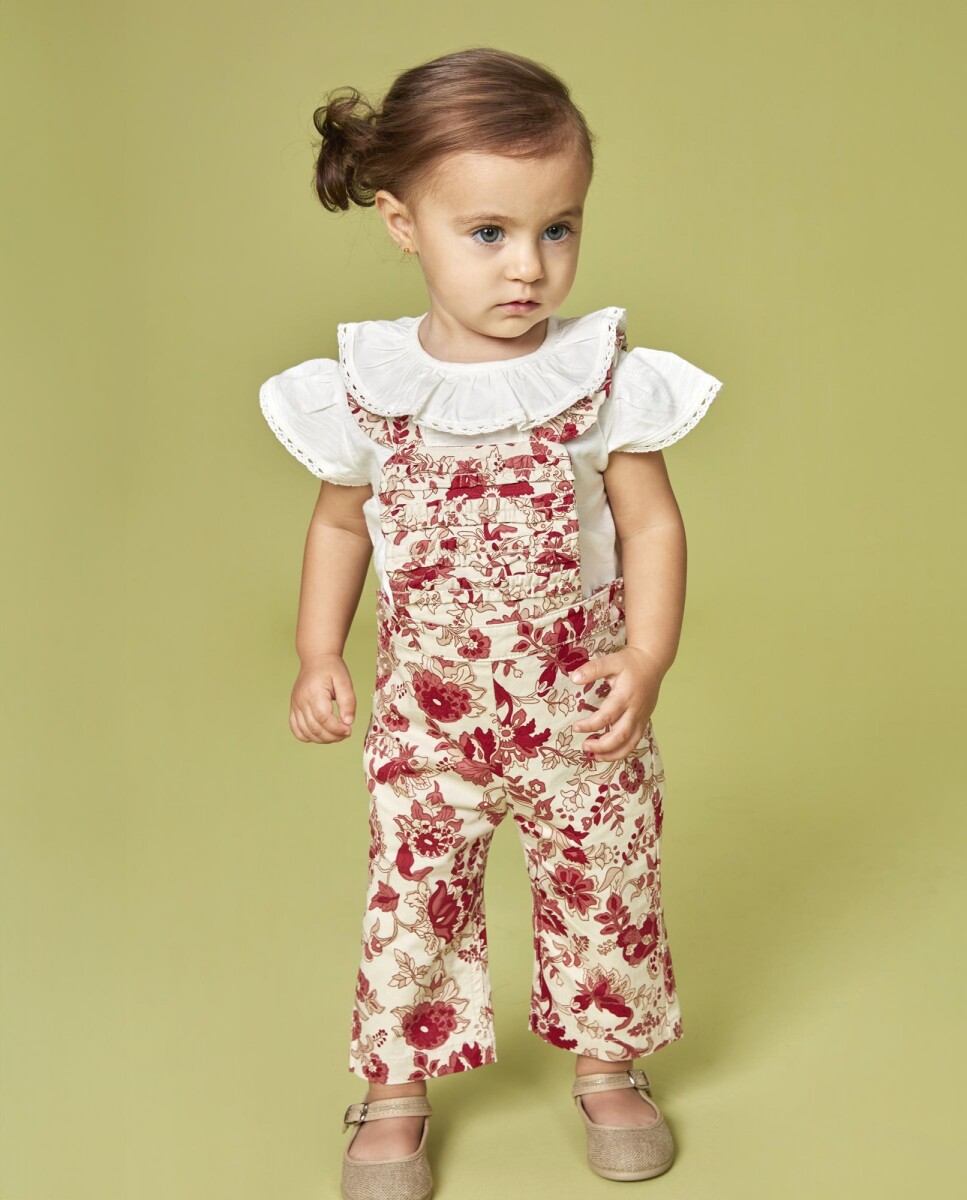 Pantalon Con Tirantes - Piedra 