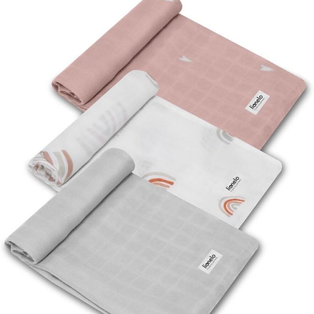 Set x3 muselinas sabanas Lionelo flores