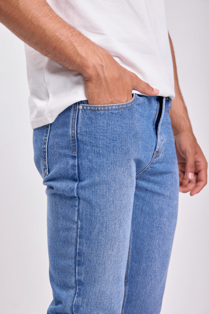 Pantalón jean slim Azul Medio