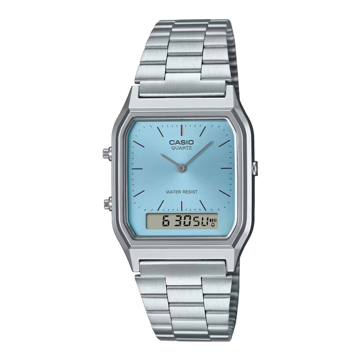 Reloj CASIO RETRO AQ230A-2A1MQYDF Acero Plateado Esfera 30mm 