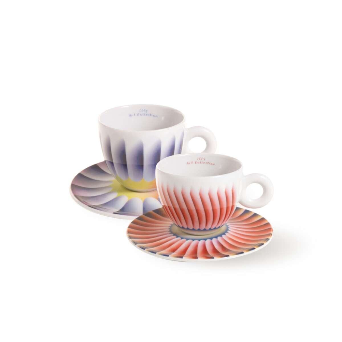 Set De 2 Tazas Para Cappuccino - Judy Chicago Illy Art Collection 