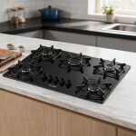 ANAFE MUELLER 5H COOKTOP NEGRO EMPOTRABLE -CON ENCENDIDO AUTOMATICO Unica