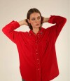 Camisa Bimba Velvet Rojo