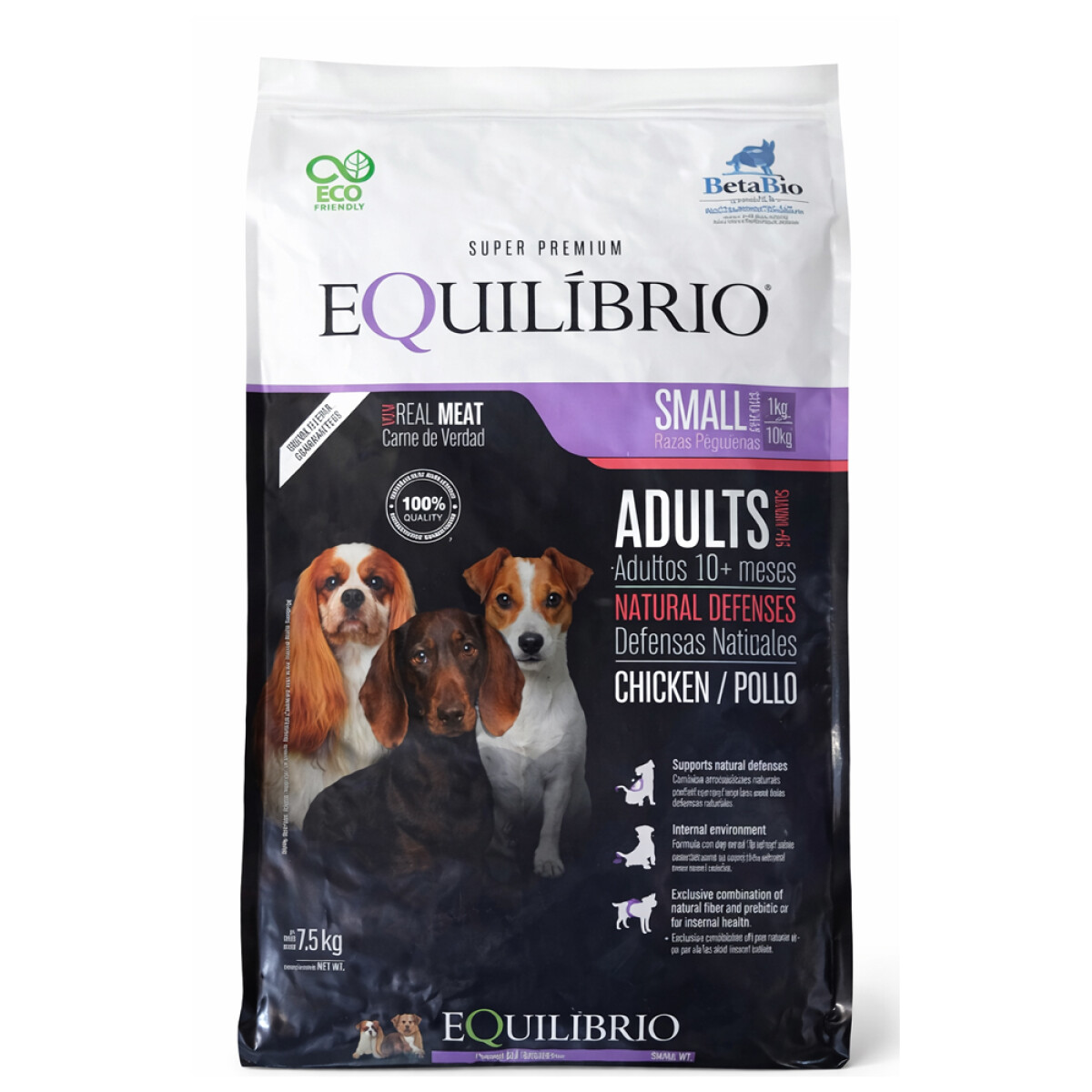 ALIMENTO DE PERRO EQUIL. ADULTOS RZAS PEQUEÑAS 7.5KGRS 
