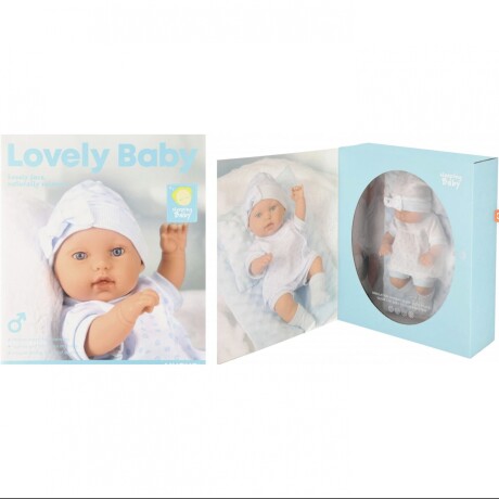 Bebote De Goma Yt121A 33Cm Con Manta Y Almohada Ub CELESTE