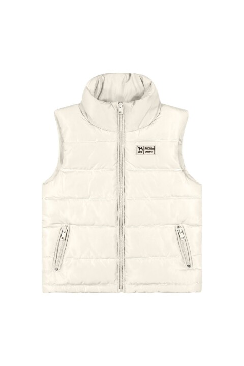 Chaleco Puffer Beige