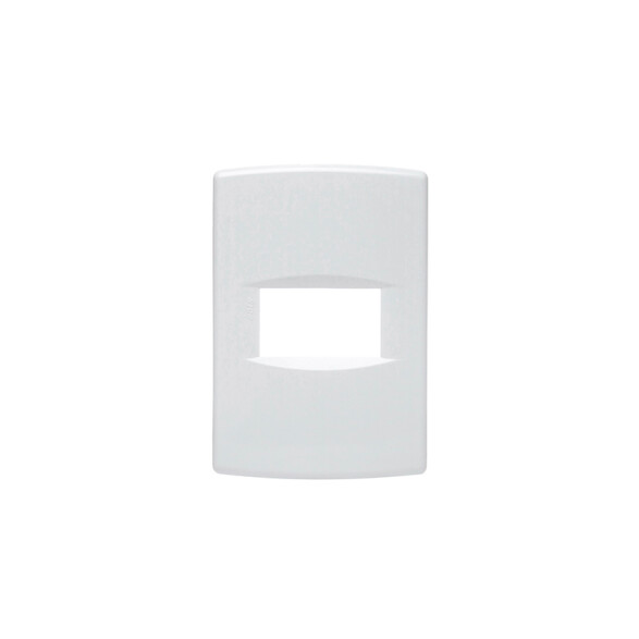 Plaqueta p/1 módulo c/soporte+bastidor blanco puro SK3416