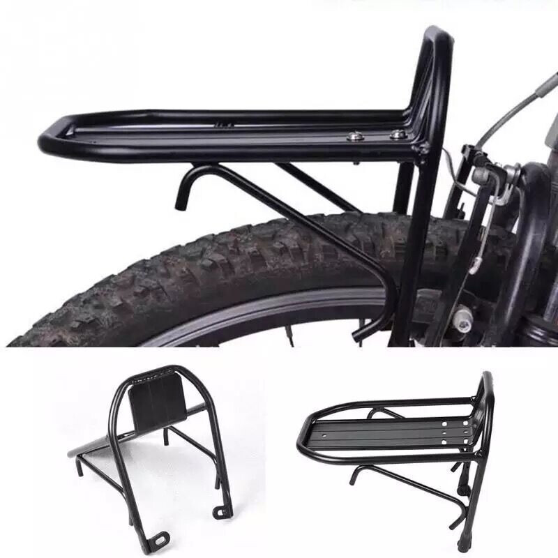 Parrilla Bicicleta Portaequipaje Aluminio Viaje Equipaje Negro