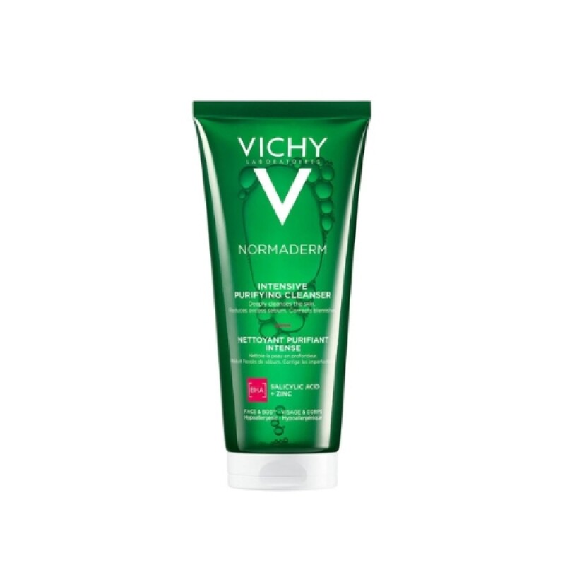 VICHY NORMADERM GEL LIMPIADOR PURIFICANTE INTENSIVO 200 ML – Limpieza Profunda para Piel Grasa VICHY NORMADERM GEL LIMPIADOR PURIFICANTE INTENSIVO 200 ML – Limpieza Profunda para Piel Grasa