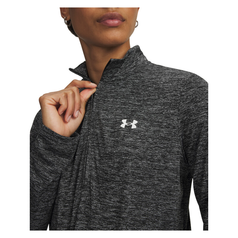 Campera UA Tech 1/2 Zip- Twist Mujer 1384225-001 Negro