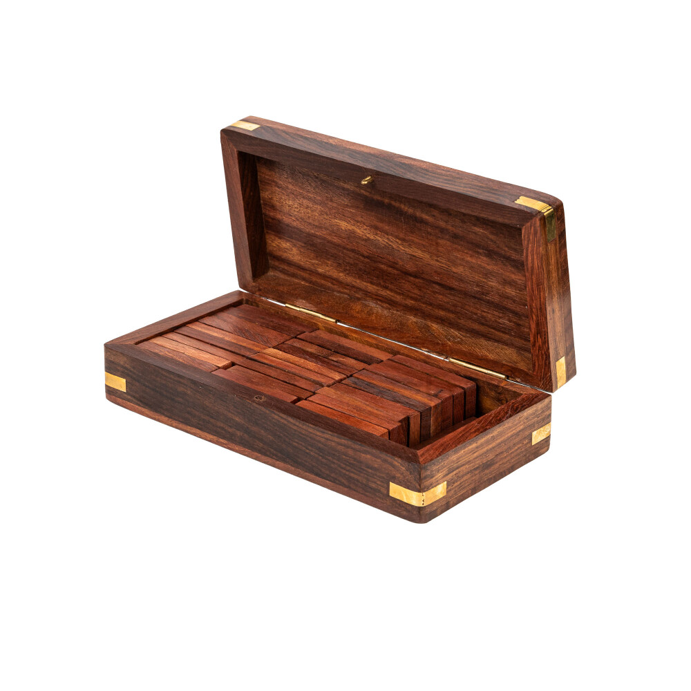 DOMINÓ TAPA DE MADERA MARRÓN MADERA 3647
