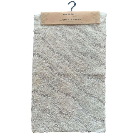 Alfombra Algodon Tufted 50X80Cm Ondas Crudo Alfombra Algodon Tufted 50X80Cm Ondas Crudo