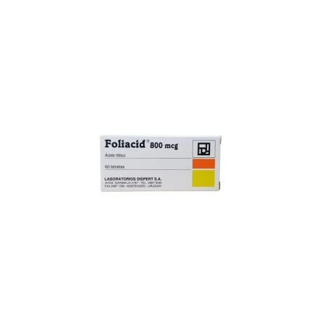 Foliacid 800 Mcg 60 Tabletas Foliacid 800 Mcg 60 Tabletas