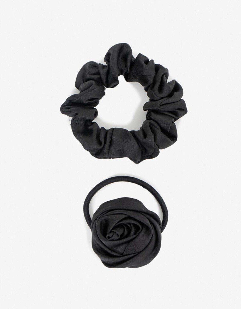 Set De Gomitas Elásticas - Negro 