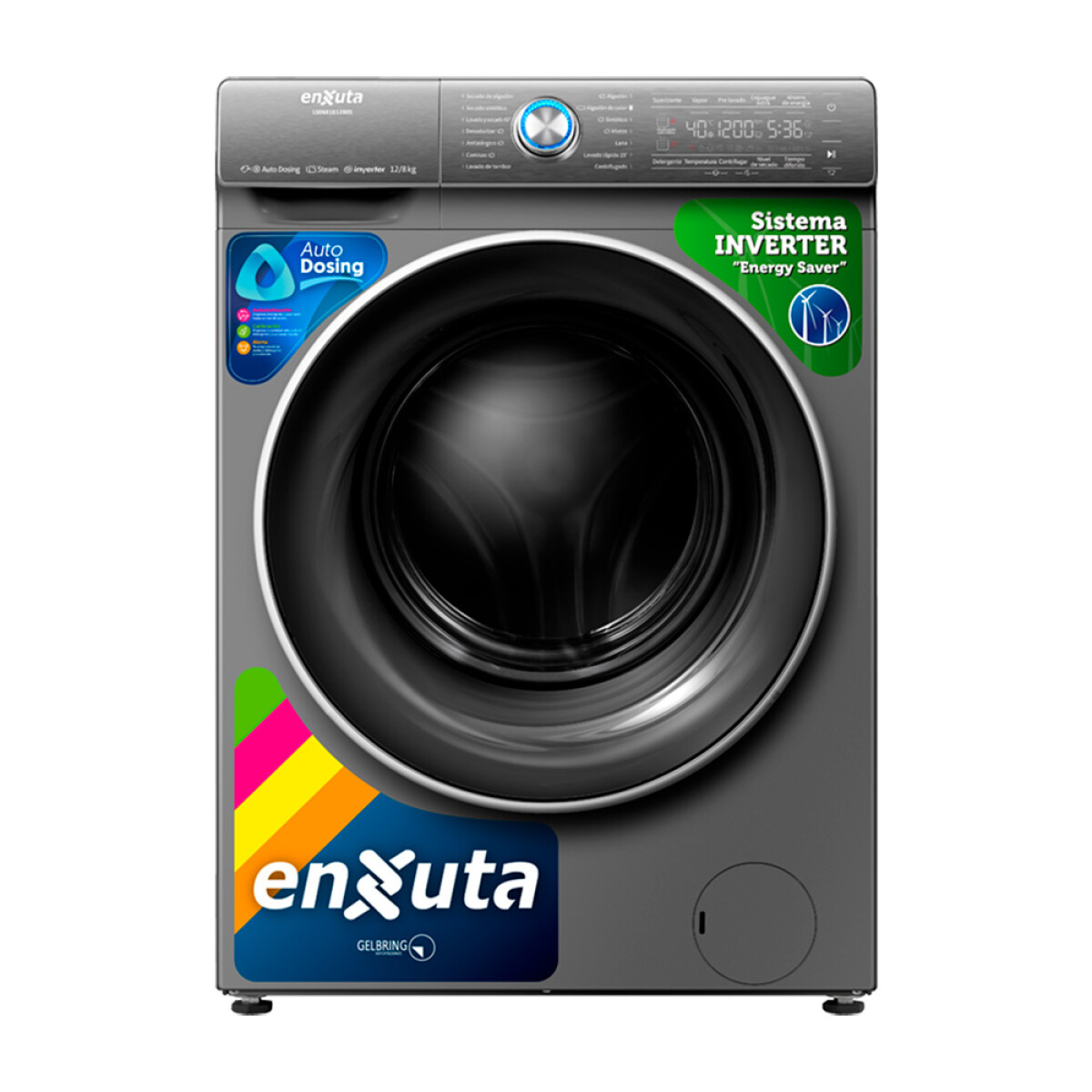 Lavasecarropa Inverter Carga Frontal 