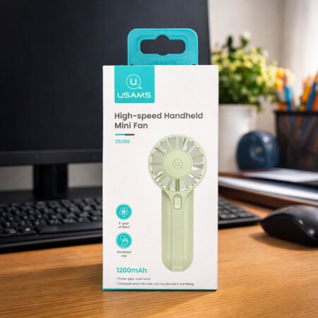 MINI VENTILADOR PORTATIL 1200 VERDE USAMS MINI VENTILADOR PORTATIL 1200 VERDE USAMS