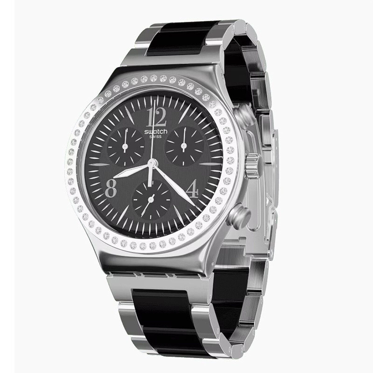 Reloj Swatch Made In Black Cronografo Ycs118G 