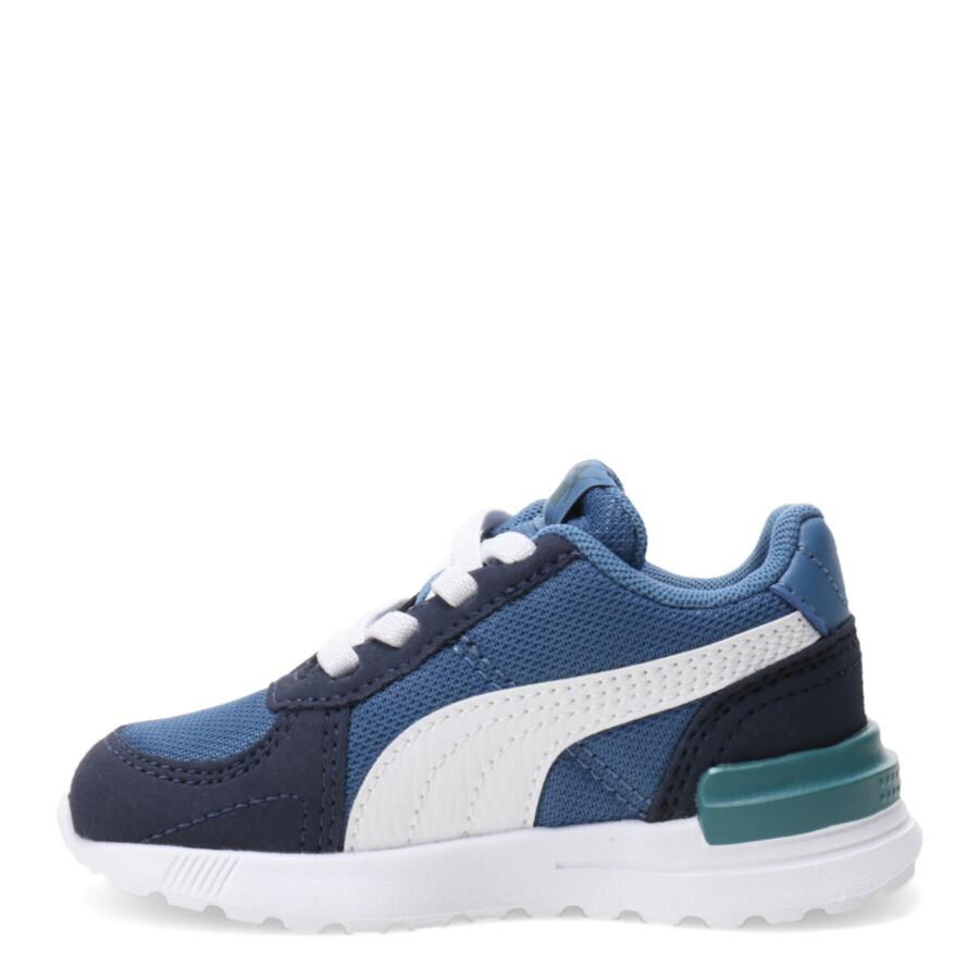 Championes Infantiles Puma Graviton AC Azul Marino - Blanco - Verde