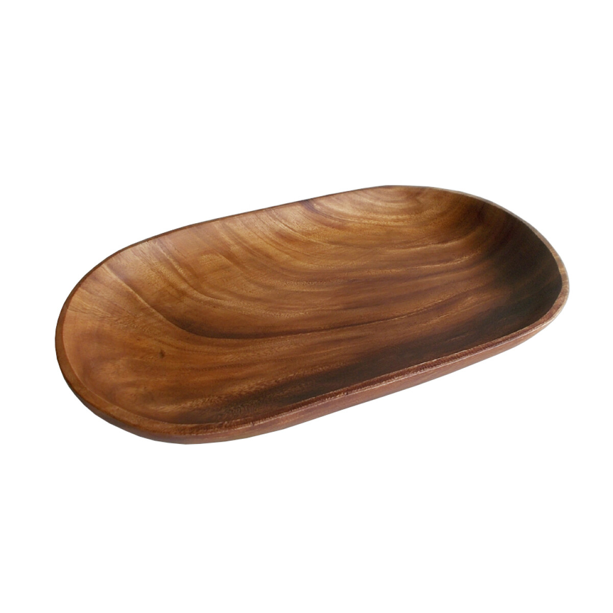 Bandeja Oval Madera Acacia 