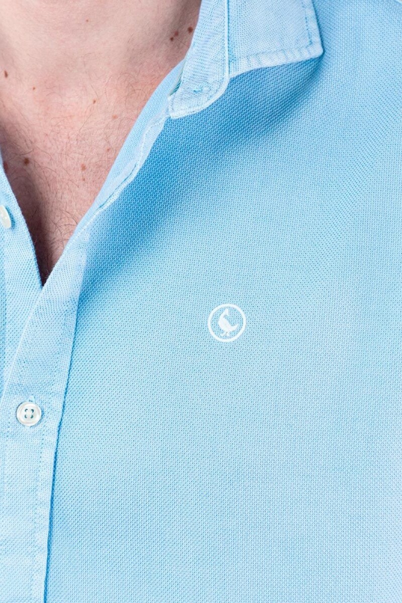 Camisa Estructura Celeste