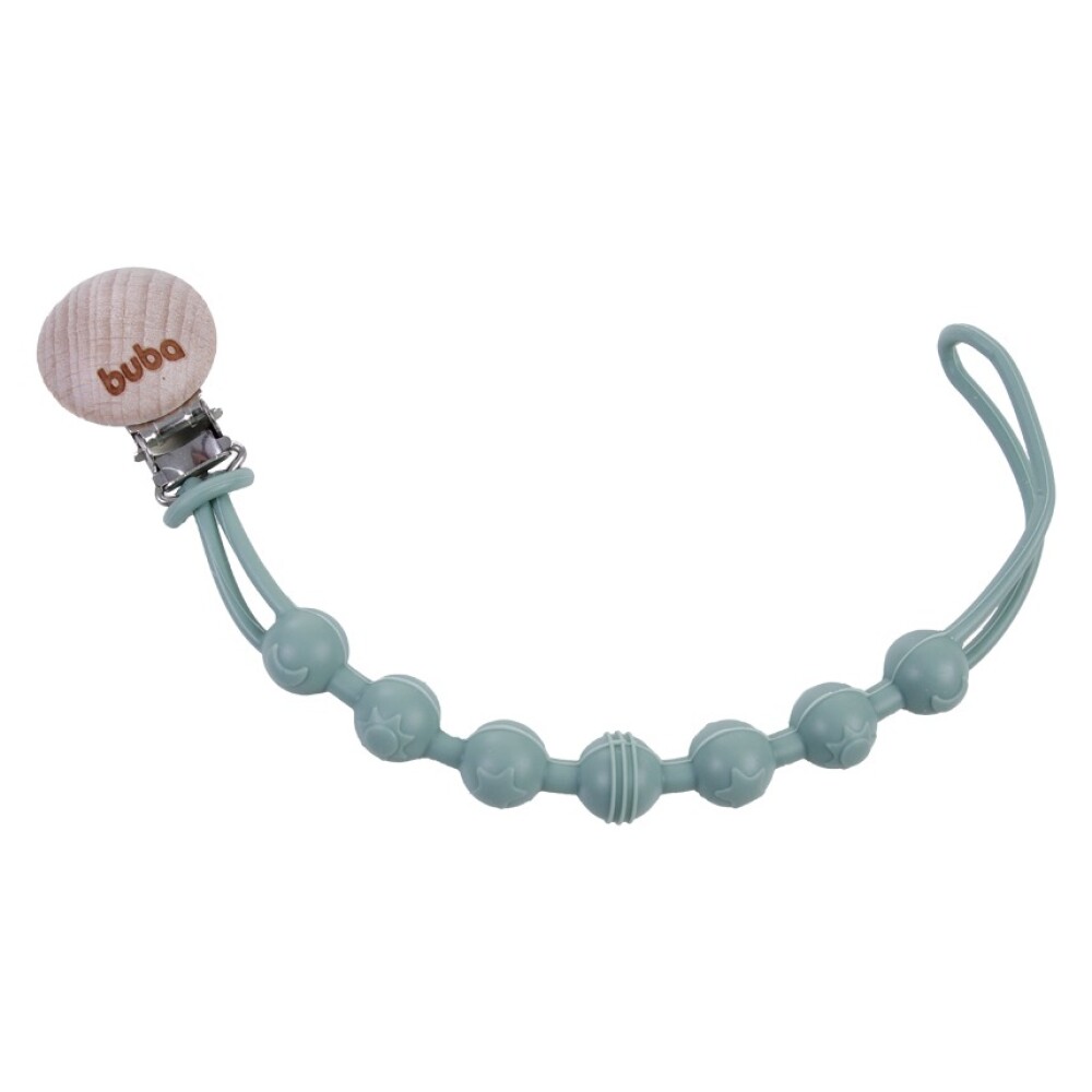 Clip bambu silicona BUBA new verde
