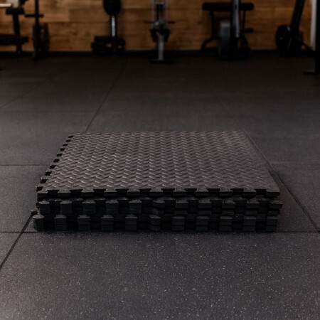 ALFOMBRA PISO GOMA EVA 60X60X1,2CM X 4UNDS NEGRO