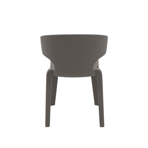 Silla apilable símil cemento "MARYLIN" -TRAMONTINA TD0562