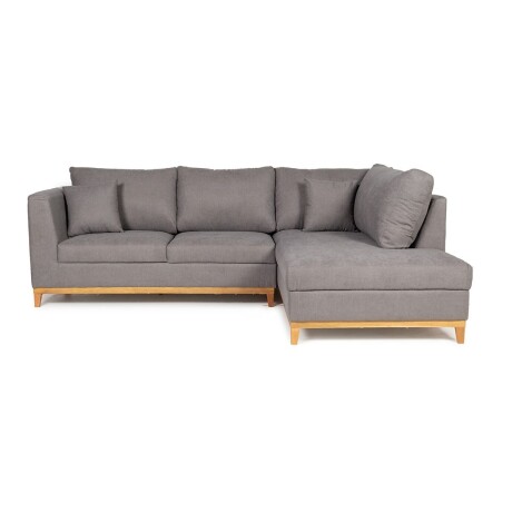 Rinconera Belfast - Tela Microfibra - Chaise derecho 2160 (Grafito)