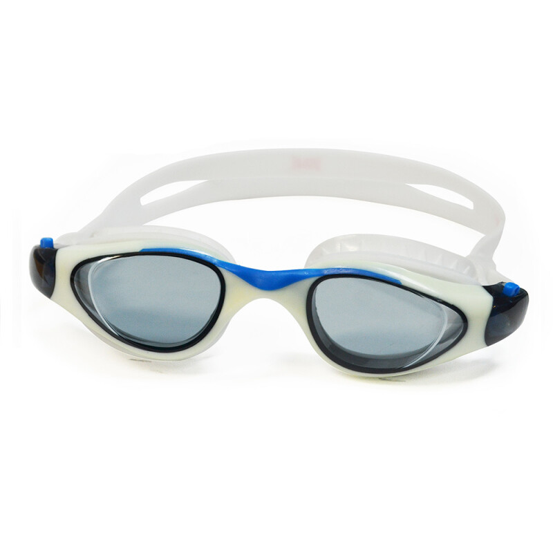 LENTE DE NATACION EVERLAST LIZZARD JR BL/GN WHITE/BLUE