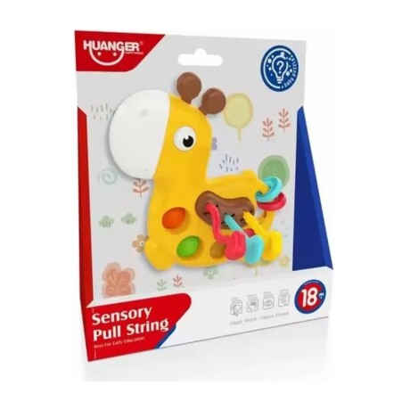 Juguete Sensorial Huanger HE0196 Forma Jirafa con Cuerdas JIRAFA