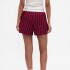 FLANNEL BOXER SHORT BURGUNDY STRIPE