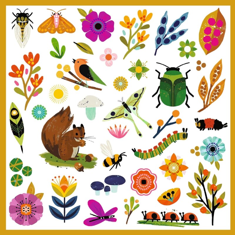 Set de 160 stickers La naturaleza