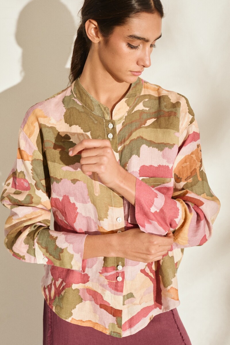 PRE VENTA CAMISA REMO PRINT Tierra