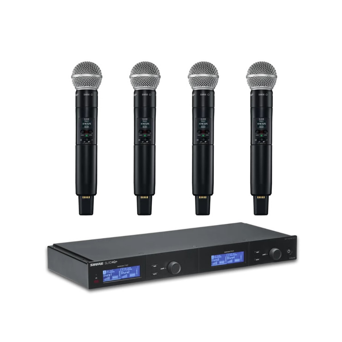 Receptor Inalambrico Shure Slxd4q-g57 Quad 