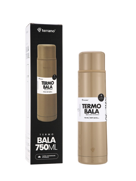 Termo Bala 750ML Metalizado Arena