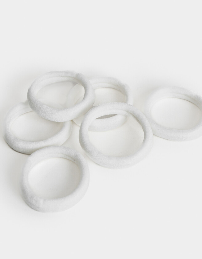 Gomitas Elásticas Sets Set por 6 Set De Gomitas Elásticas - Blanco Crudo